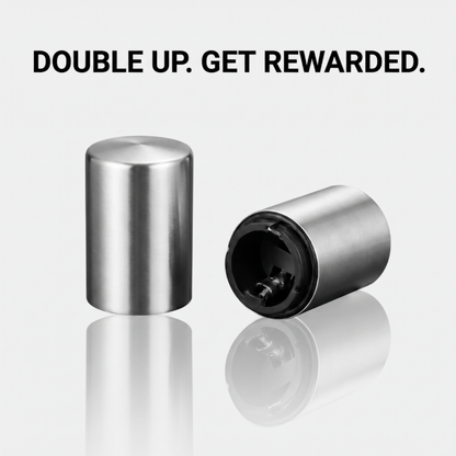 PopSnap™ Magnetic Bottle Opener for Capsules, Sodas, Cola and Beer Bottles – Auto Push & Catch, No Mess, No Scratches.